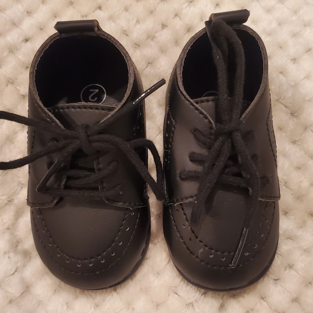 Black baby shoes